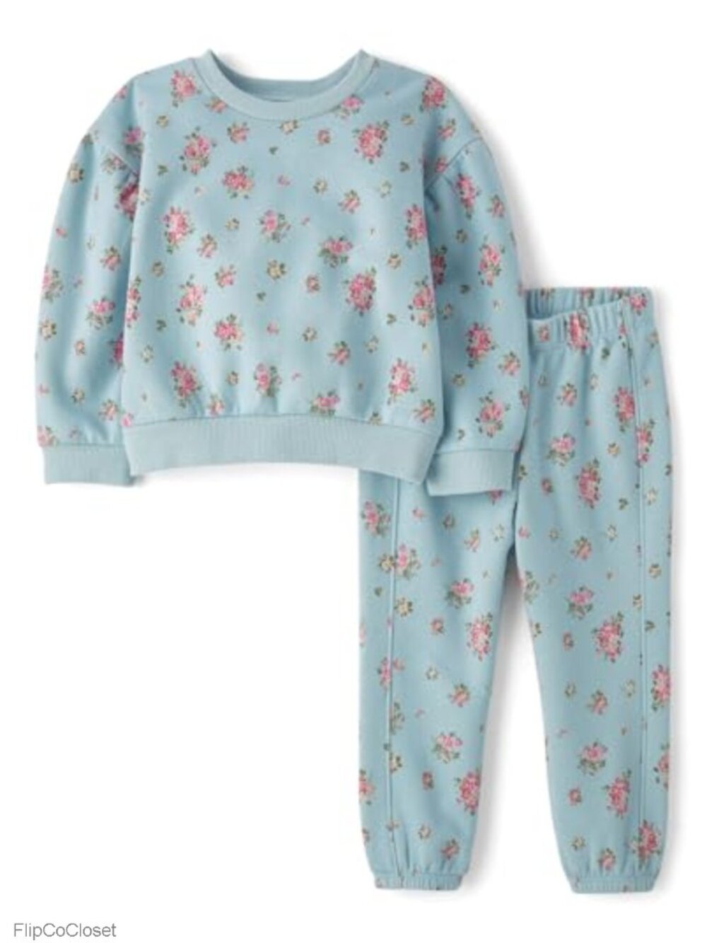 Toddler Girls 2 Piece Sweatsuit Long Sleeve Top Jogger Pants Set